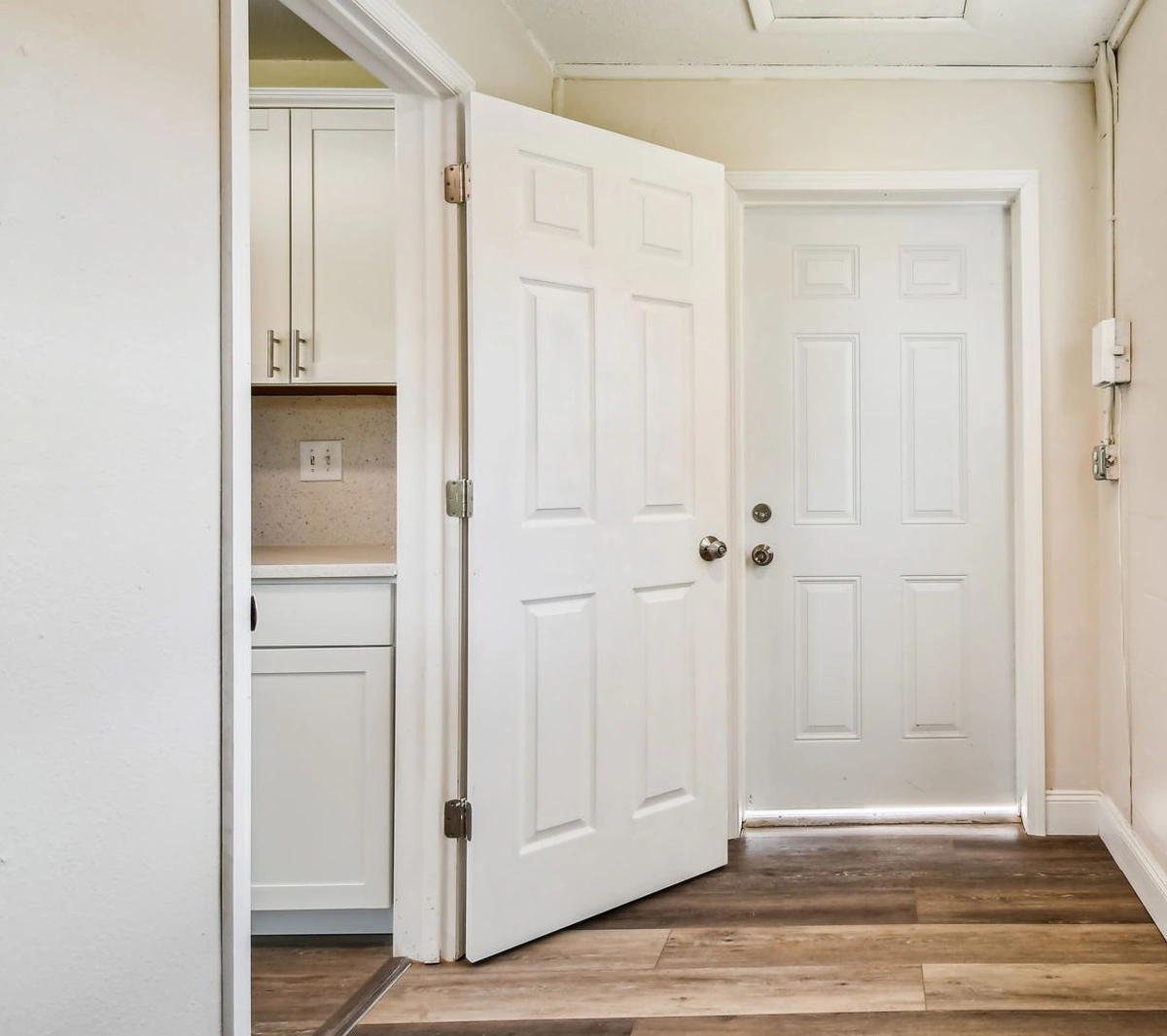Panel door styles and hardware finishes from matte black to brushed nickel by Guy A Remodeling
