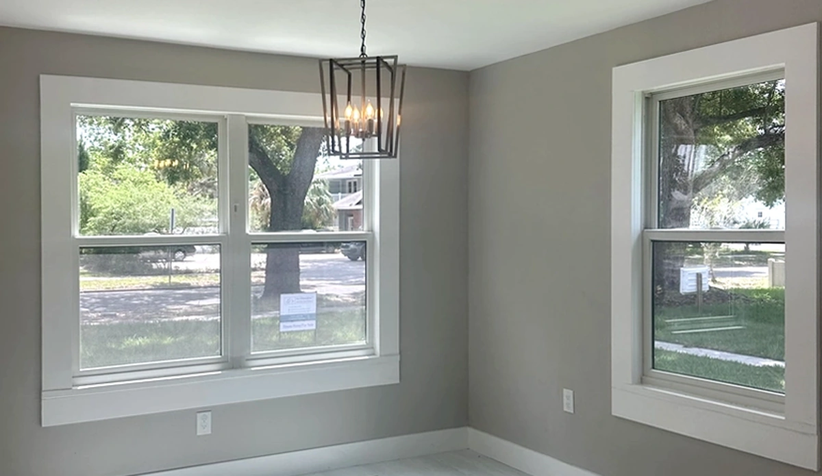 Energy efficient window replacement bringing natural light into a remodeled Central Florida room by Guy A Remodeling