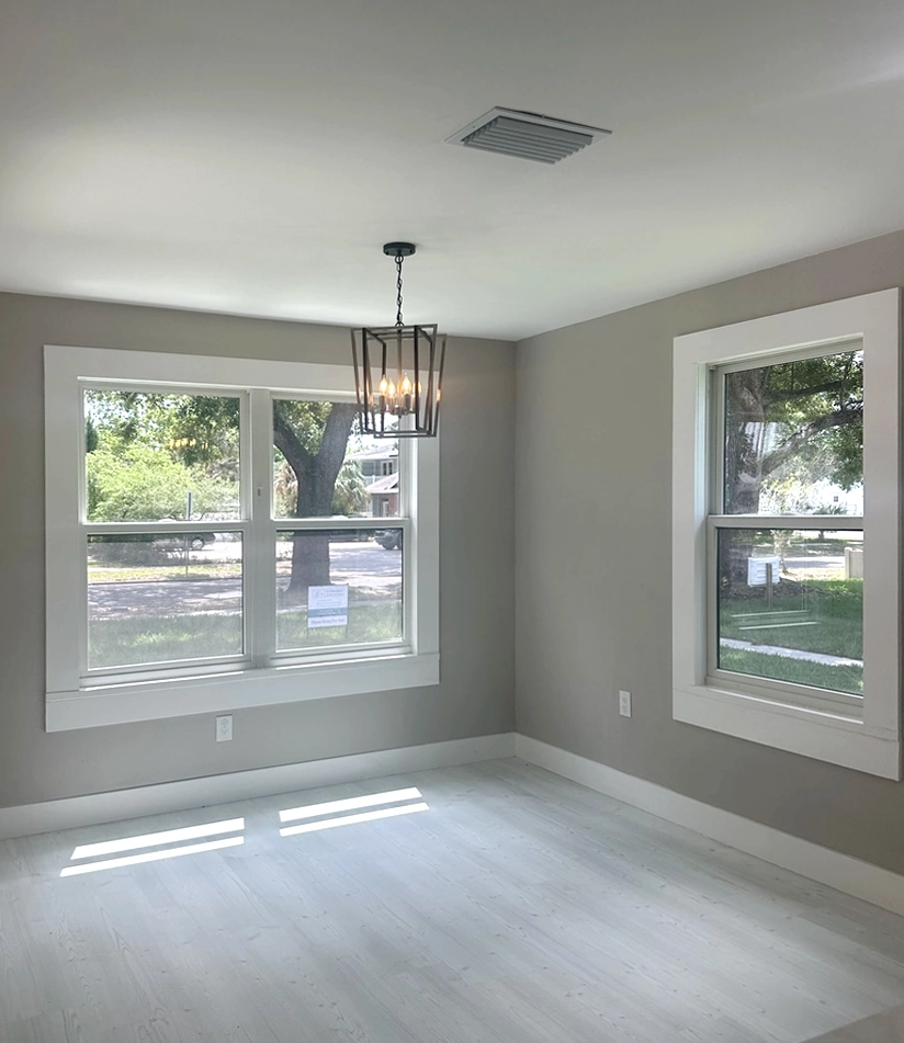 Energy efficient window replacement bringing natural light into a remodeled Orlando room by Guy A Remodeling